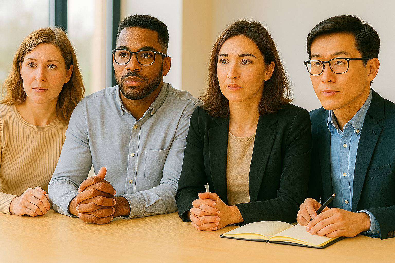 Healthcare professionals collaborating